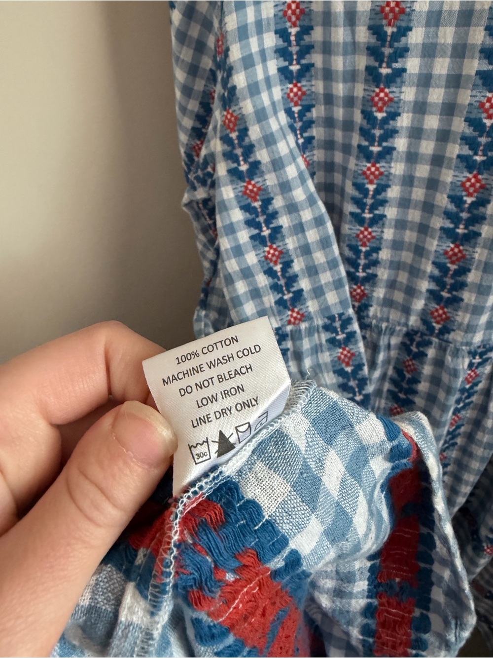 Mud Pie Blue and White Gingham Eliza Yarn Dye Dress - Picture 11 of 11